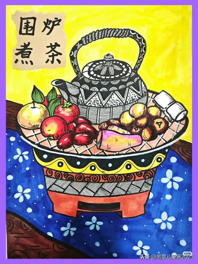 34张少儿创意装饰画，收藏好慢慢画！
